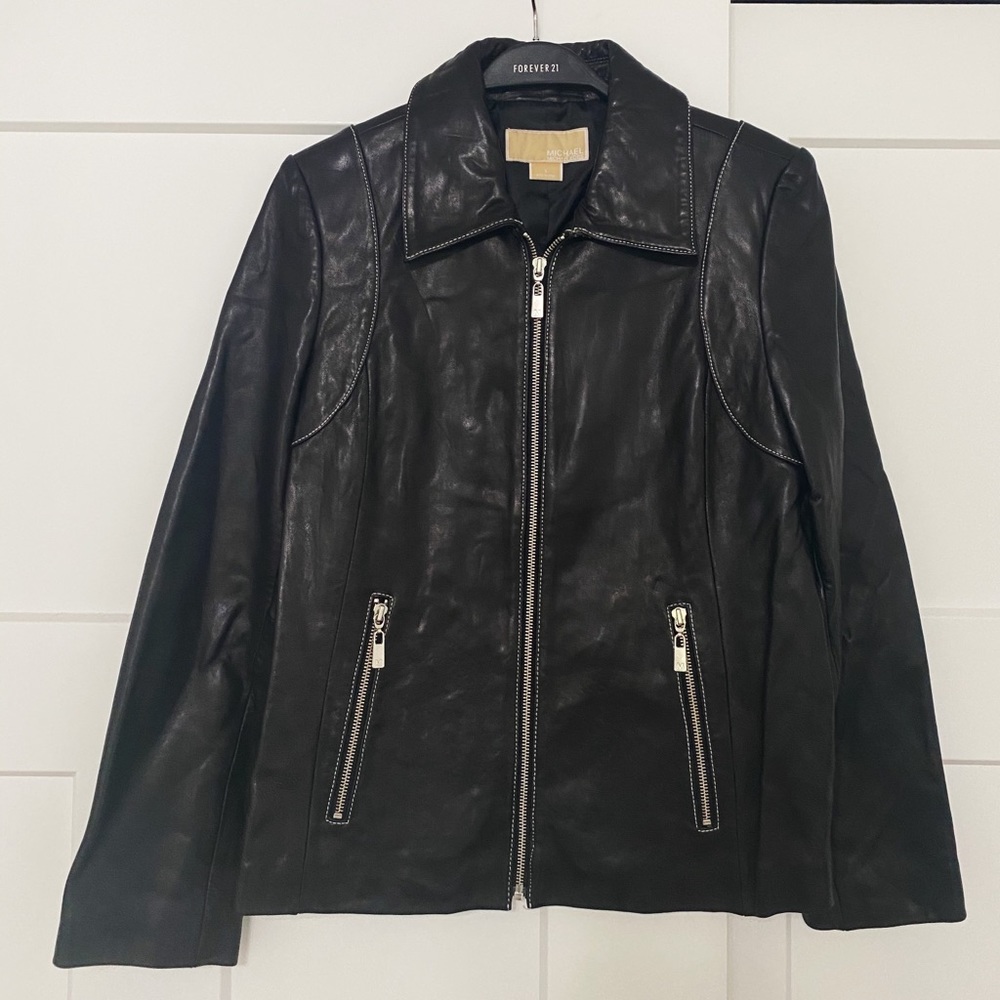 Leather Michael Khors Jacket